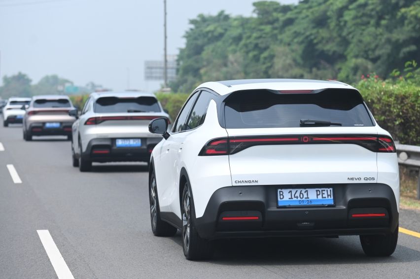Eksterior belakang Changan Nevo Q05. 